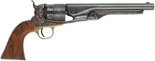 Colt 1860 Army Revolver,
.44 caliber, 8" barrel,
blued steel backstrap, brass triggerguard,  
hang tag, black box, as-new,
by COLT - Second Generation