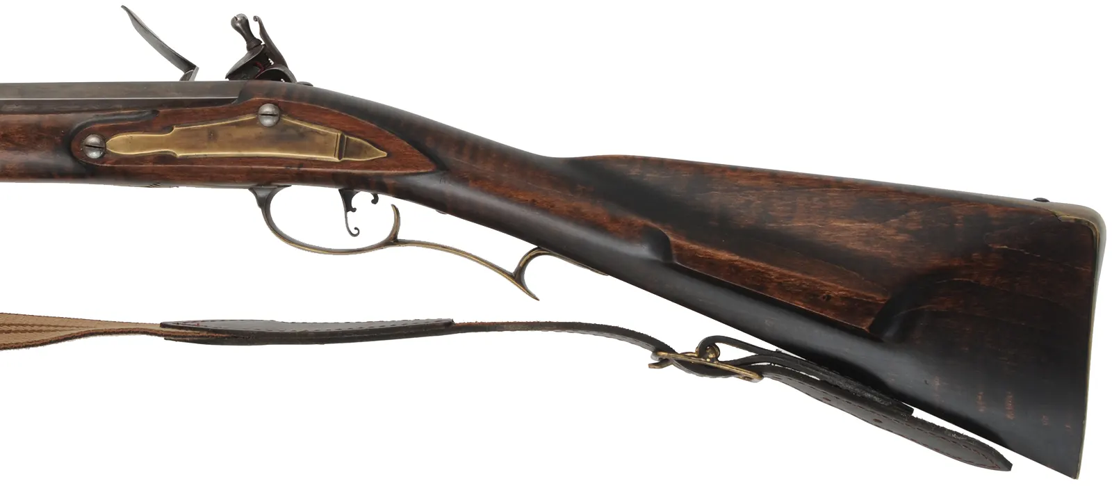 James River, Virginia Longrifle,
.62 caliber, 42" swamped octagon barrel,
maple, brass furniture, sling mounts, used