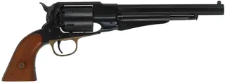 1858 Remington New Model Army Revolver,
.44 caliber, 8" barrel, 
percussion, blued steel frame, with holster,
used, by Euroarms