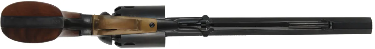 1858 Remington New Model Army Revolver,
.44 caliber, 8" barrel, 
percussion, blued steel frame, with holster,
used, by Euroarms