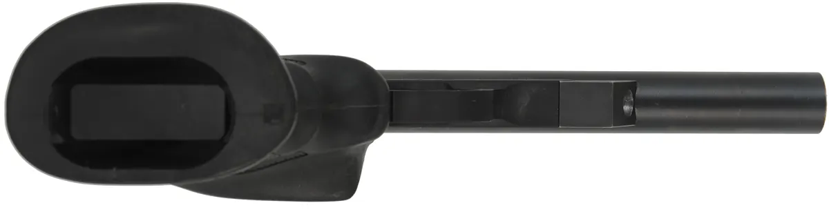 InLine Lightning Mk I Match Target Pistol,
.32 caliber, 9" deHaas barrel, 
percussion, blued, rubber grip, used, by Cimarron Gun Works