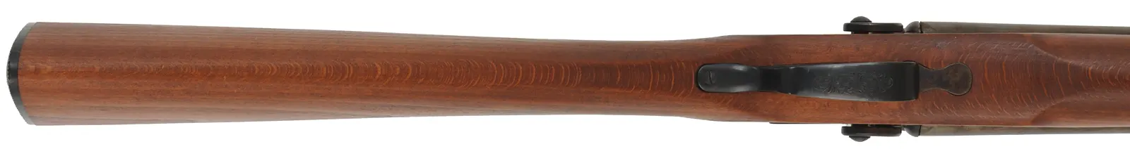 Navy Arms Double Shotgun,
12 gauge, 28" barrels,
percussion, beech, 
used, from a kit manufactured by Pietta