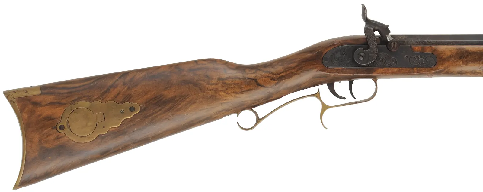 CVA Hawken Rifle, 
.50 caliber,  28" barrel, 
percussion, beech finished as walnut, brass trim, 
used, by Connecticut Vally Arms