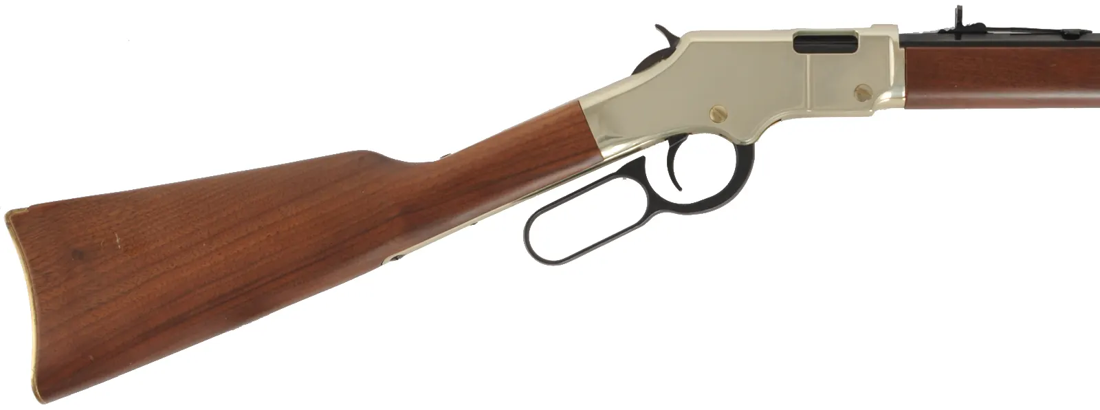 Golden Boy Lever Action Rifle
caliber .22 Long Rifle, 20" barrel,
walnut, used,  by Henry Repeating Arms Co.
