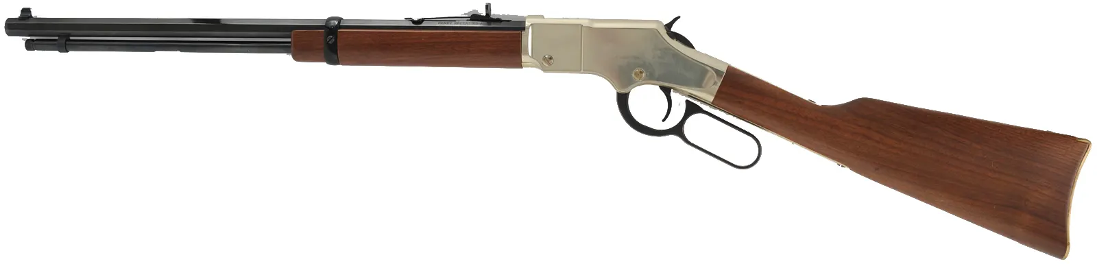 Golden Boy Lever Action Rifle
caliber .22 Long Rifle, 20" barrel,
walnut, used,  by Henry Repeating Arms Co.