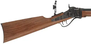1874 Sharps No. 3 Sporting Rifle,
caliber .30-40 Krag, 30" octagon-to-round barrel, 
walnut, tang sight, used, by Shiloh Sharps
