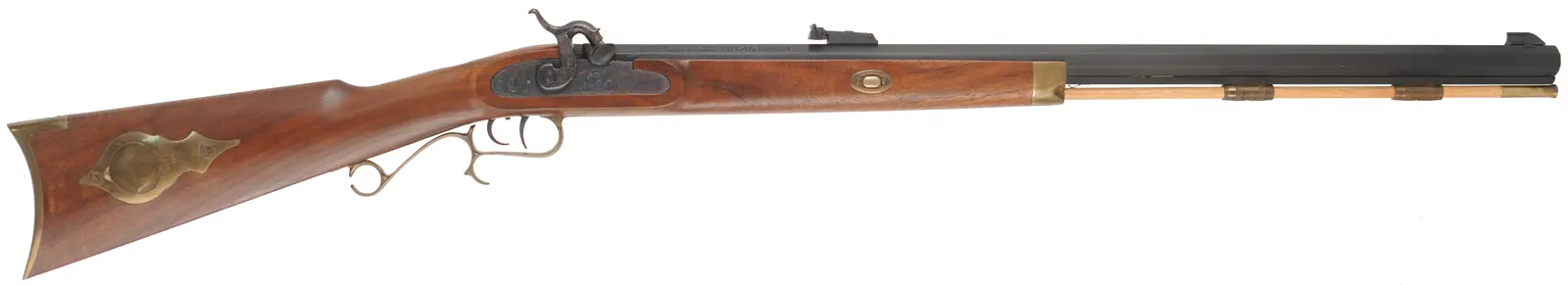 Thompson Center Hawken,
.50 caliber, 28" barrel,
percussion, walnut stock, brass trim, 
used, by Thompson Center Arms