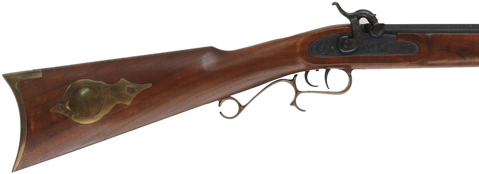 Thompson Center Hawken,
.50 caliber, 28" barrel,
percussion, walnut stock, brass trim, 
used, by Thompson Center Arms