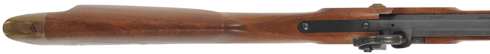 Thompson Center Hawken,
.50 caliber, 28" barrel,
percussion, walnut stock, brass trim, 
used, by Thompson Center Arms