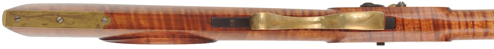 Fullstock Plains Rifle,
.50 caliber, 35" barrel
curly maple, brass, Siler Mountain caplock, used