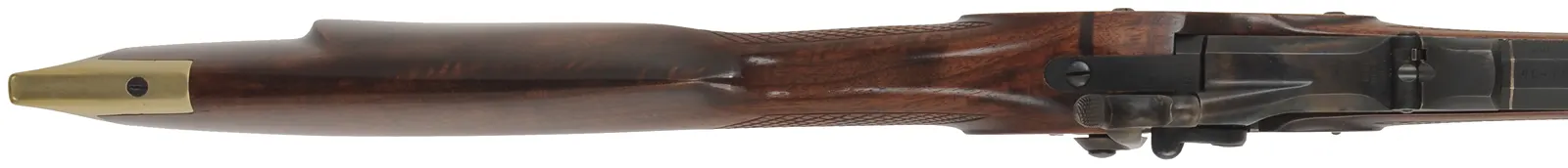 Trapdoor Springfield Sporting Rifle
caliber .40-65, 31-1/2" Green Mountain barrel,
checkered walnut stock, brass trim, pewter forend cap, used