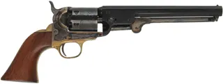 Colt 1851 Navy Revolver,
.36 caliber, 7-1/2" barrel, 
percussion, walnut, brass,
used, with holster, by Pietta