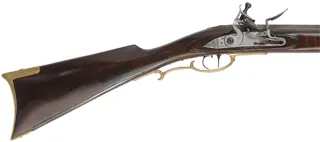 Pennsylvania Longrifle,
50 caliber, 42" Rice swamped barrel,
L&R Classic flintlock, maple, brass trim, used
