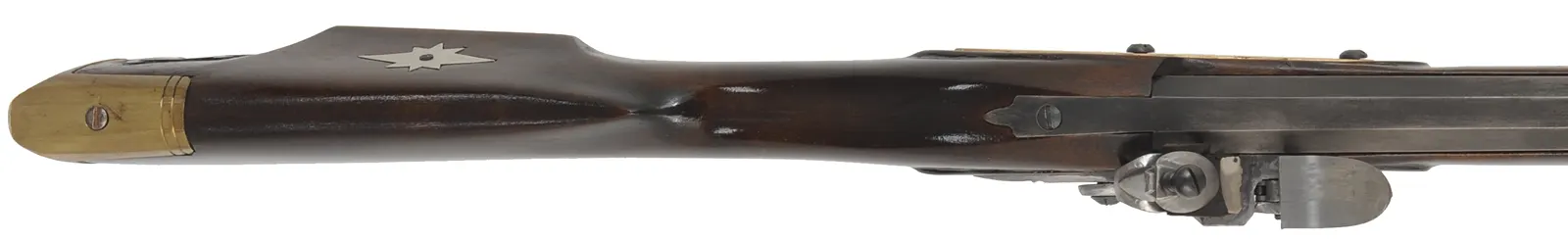Pennsylvania Longrifle,
50 caliber, 42" Rice swamped barrel,
L&R Classic flintlock, maple, brass trim, used