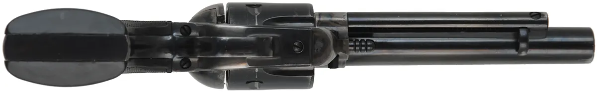 Ruger New Vaquero
caliber .45 Colt, 5-1/2" barrel,
blued, case hardened, black checkered grips, 
used, by Sturm, Ruger & Co.