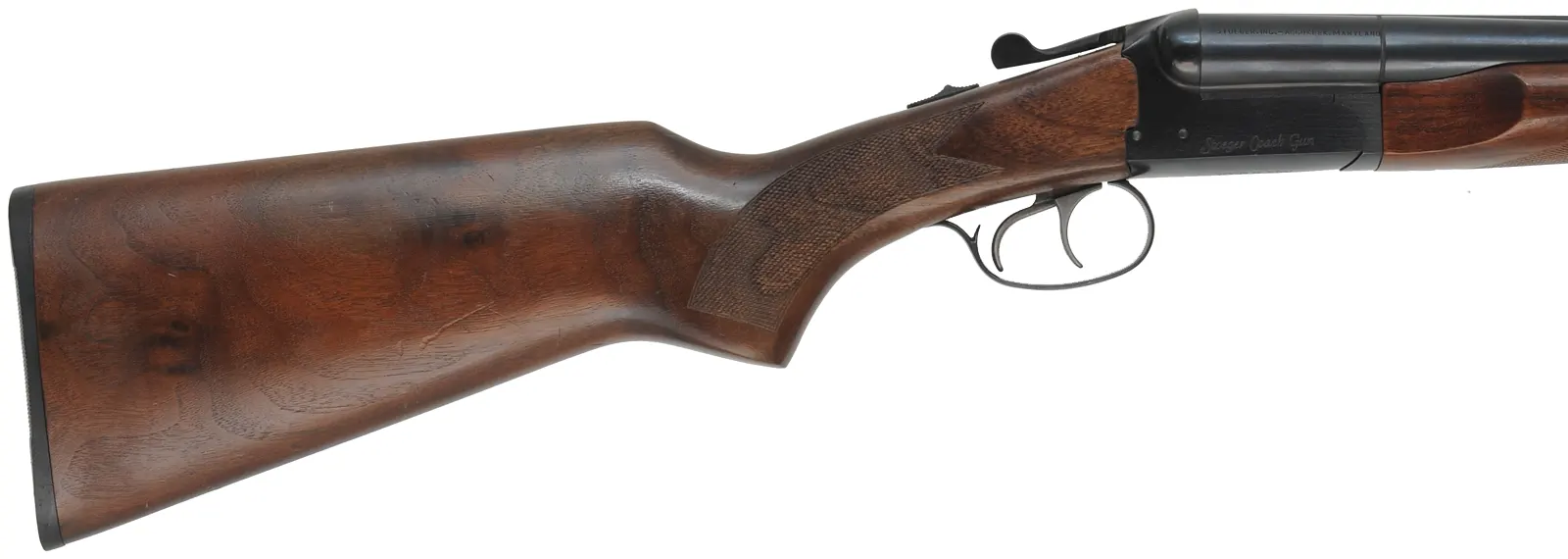 Stoeger Coach Gun,
12 gauge 3" chambers, 20" barrels,
hardwood, blued, used, made in Brazil