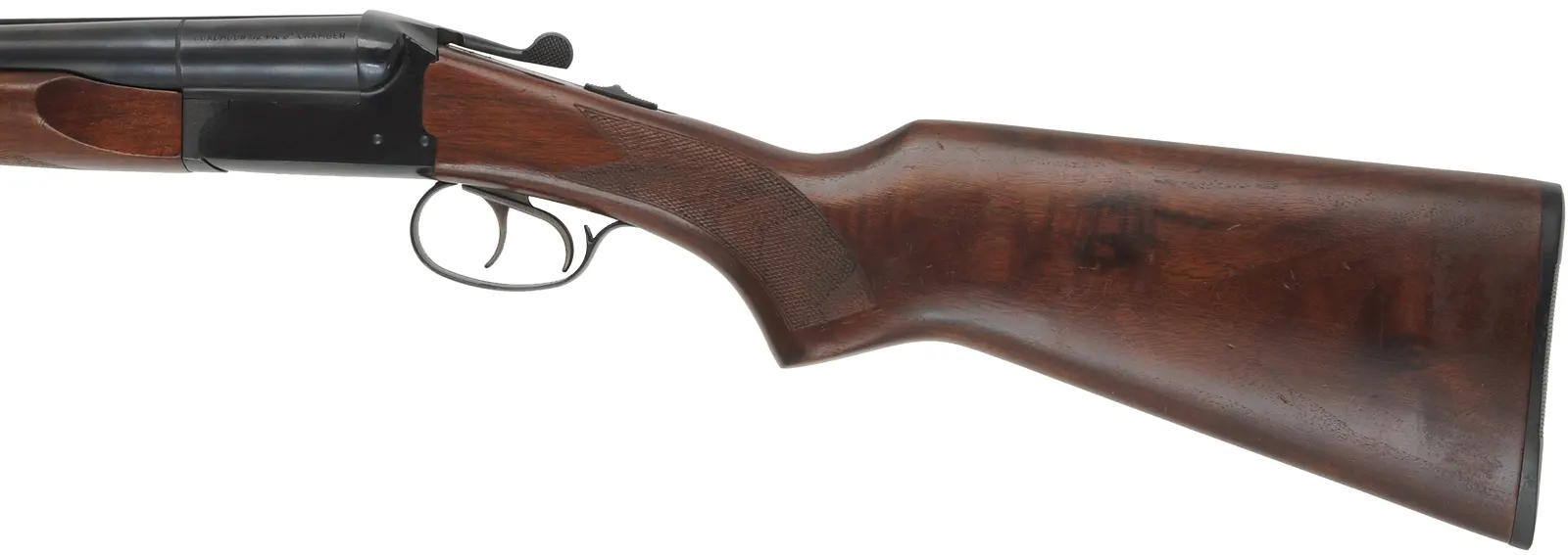 Stoeger Coach Gun,
12 gauge 3" chambers, 20" barrels,
hardwood, blued, used, made in Brazil