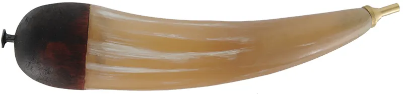 Priming Horn, 
6-1/2",  3 grain brass priming valve,
domed base, iron nail