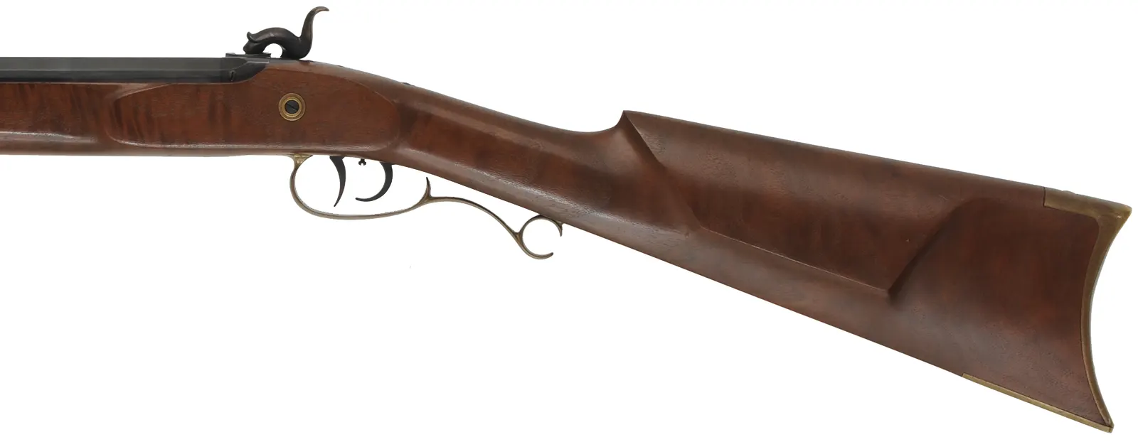 Thompson Center Seneca Rifle,
.36 caliber, 27" barrel,
percussion, walnut, brass, 
fiberglas ramrod, dismounted T/C peep sight, used