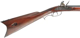 Southern Mountain Rifle,
 .50 caliber, 42" Rice barrel,
Chambers flintlock, maple, iron trim,
new, by Randall Buchanan