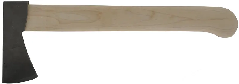Mohawk Belt Axe,
2-1/4" blade, with handle,
wax cast 4140 steel alloy,
made in the U. S. A.