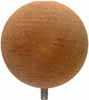 Maple ball,
1-3/4" diameter, plain,
8-32 thread