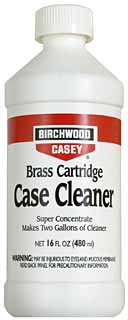 Brass Cartridge Case Cleaner Concentrate, 16 oz. liquid, by Birchwood Casey  - Track of the Wolf
