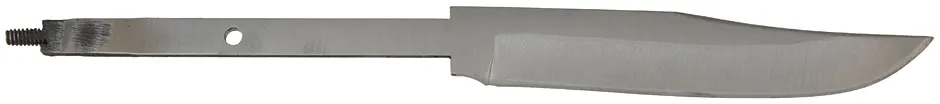 Small Texas Bowie Carbon Steel Knife Blade Blank,
5" blade, ground finish, 
made in the U.S.A.