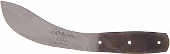 Buffalo Skinner Forged Carbon Steel Blade,
5" curved edge, made in the U.S.A.,
by Russell ~ Green River