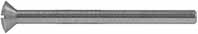 Tang Bolt Blank, 8-32 blank, 3/8" diameter oval head, 2-1/4" length