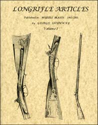 Longrifle Articles, Volume 1,
published in Muzzle Blasts 1965 - 2001,
by the late Dr. George Shumway