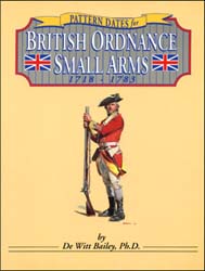 Pattern Dates for British Ordnance Small Arms,
1718 - 1783,
by De Witt Bailey, Ph. D.