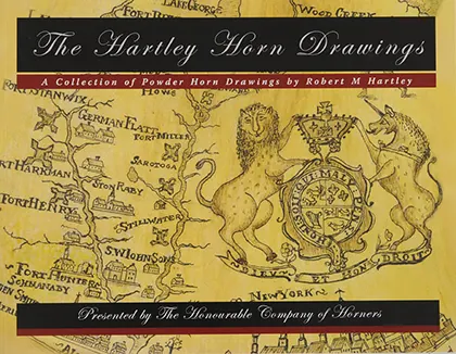 Used book The Hartley Horn Drawings 
-A Collection of Powder Horn Drawings by Robert M. Hartley
Presented by The Honourable Company of Horners