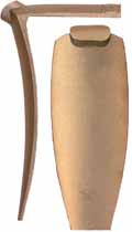 Isaac Haines Buttplate,
large, by John Bivins,
wax cast brass

Overall length 5-1/8", width 2", comb 2-5/8".