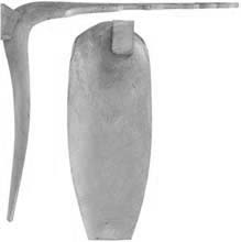 Lehigh County, Buttplate, 
J. Dubbs, wax cast steel

Overall length 5-1/8", width 1-15/16", comb 5-3/8".
