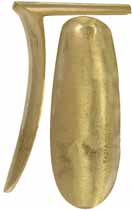 U.S. Model 1814 Buttplate, sand cast brass