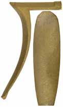 Golden Age Style Buttplate sand cast brass