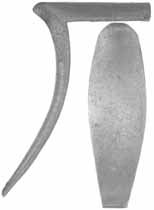 Golden Age Style Buttplate, sand cast nickel silver, pack of 3 buttplates