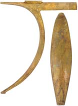 Vincent Rifle Buttplate, wax cast brass