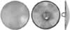 Medium French Marine Buttons,
1" diameter, nickel silver