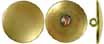 Medium Regimental Coat Buttons,
7/8" diameter, brass