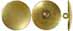 Tiny Regimental Coat Buttons,
5/8" diameter, brass