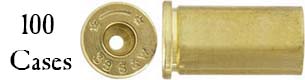 Cartridge Case,
.38 Smith & Wesson,
unprimed brass,
correct head stamp, by Starline,
100 pieces