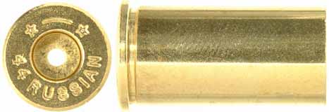 Cartridge Case, .44 Russian, unprimed brass, correct head stamp