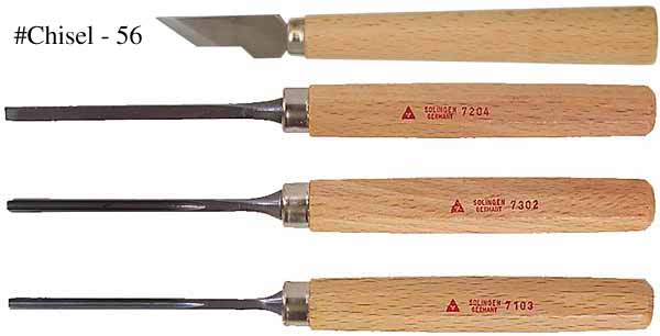 Chisels for inletting, by Solingen