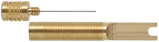 Decapper 3-N-1,
decapper, nipple pick, drift punch,
knurled brass