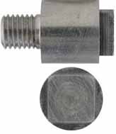 Powder drum, 9/16" diameter, 5/16-24 thread, not drilled for nipple, square shank end in the style of H.E. Leman