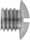 Powder drum clean-out screw, 10-32 thread, slotted, domed head