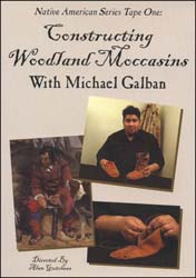 Constructing Woodland Moccasins on DVD, Native American Series, with Michael Galban
