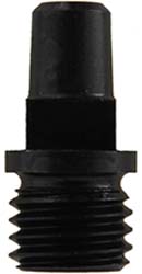 Nipple, 9-1.25mm metric thread, to REPAIR a variety of imported Italian Enfield muskets, nipple seat must be re-tapped to 9-1.25mm to accept this nipple. musket cap, hardened steel, 1/4" square lug

Cone length: 0.475" Thread journal length: 0.275"  Overall length: 0.750" Diameter of base: 0.370" 